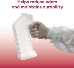 Portable Male Urinal with Attached Cover – 1000 cc Capacity, Spill-Proof Design
