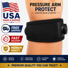 Elbow Sleeve Brace Wrap Adjustable Support Arm Arthritis Tendonitis Pain Relief