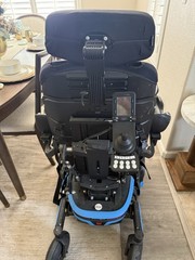 Permobil M3 Corpus Power Wheelchair Joystick Adjustable Reclining Black Blue