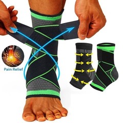 Compression Ankle Brace Support Sleeve Plantar Fasciitis Pain Relief Foot Wrap
