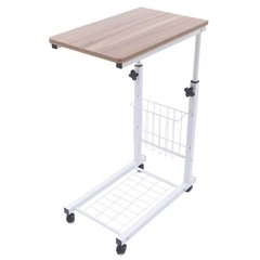 Bed Side Table Hospital Overbed Rolling Tray Adjustable Bedside Working Desk NEW