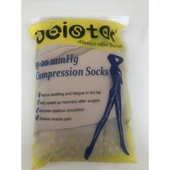 Beister 1 Pair Medical Closed Toe Thigh High Compression Stocking Beige Size 4XL