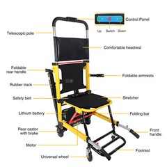 Motorized Stair Climbing Wheelchair Stair Lift Chair Elevator Max 440 lbs Load
