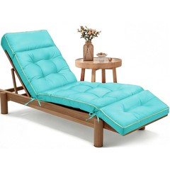MAGIC ELEPHANT Chaise Lounge Cushion Outdoor, 74 x 22 Inch (1 Pack), Teal