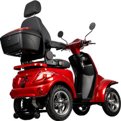 1000W Heavy Duty 4-Wheel Electric Mobility Scooter 60V 3-Speed 500lbs Load NEW