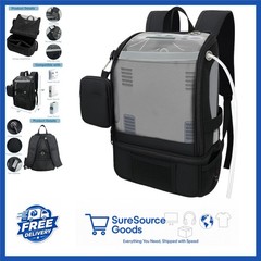 Casual Black Carrying Bag for Inogen Oxygen Concentrators with Zipper Closure