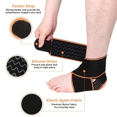 1 Pack Adjustable Ankle Brace for Women and Men, Ankle Support for Sprain Pla…