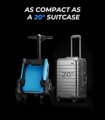 32lb Foldable 4-Wheel Mobility Scooter Seniors Adults NFC Key, Airline Approved