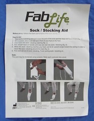 FabLife „Deluxe Formed Sock Aid“, Continuous Handle, New + Instruction Sheet
