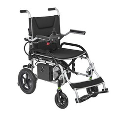 Lightweight 37.5 lbs Foldable Electric Wheelchairs Max 265lbs, with Dual Motor