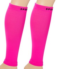 2 Pairs Compression Calf Sleeve Footless Leg Sleeves Socks – Boosts Circulation