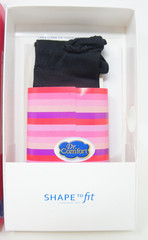 Dr Comfort Shape to Fit Patterned Trouser Socks – Compression 15-20 – Black L