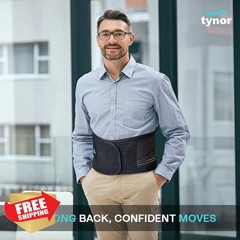 TYNOR Back Brace Lumbar Medium Black