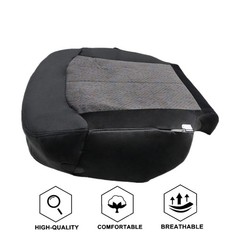 Front Driver Side Bottom Replacement Cloth Seat Cover Dark Gray 12D Black