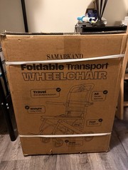 Lightweight Foldable Transport Wheelchair Brand New In Box Never Used In Box