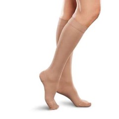 Ease Opaque Knee High, Long, Closed Toe, (Size: S) 20-30mmHg Sand by Therafirm