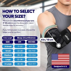 Elbow Sleeve Brace Wrap Adjustable Support Arm Arthritis Tendonitis Pain Relief