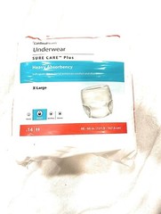 Cardinal Health Underwear 14 count SURE CARE Plus Heavy Absorbency XL (48″-66″)