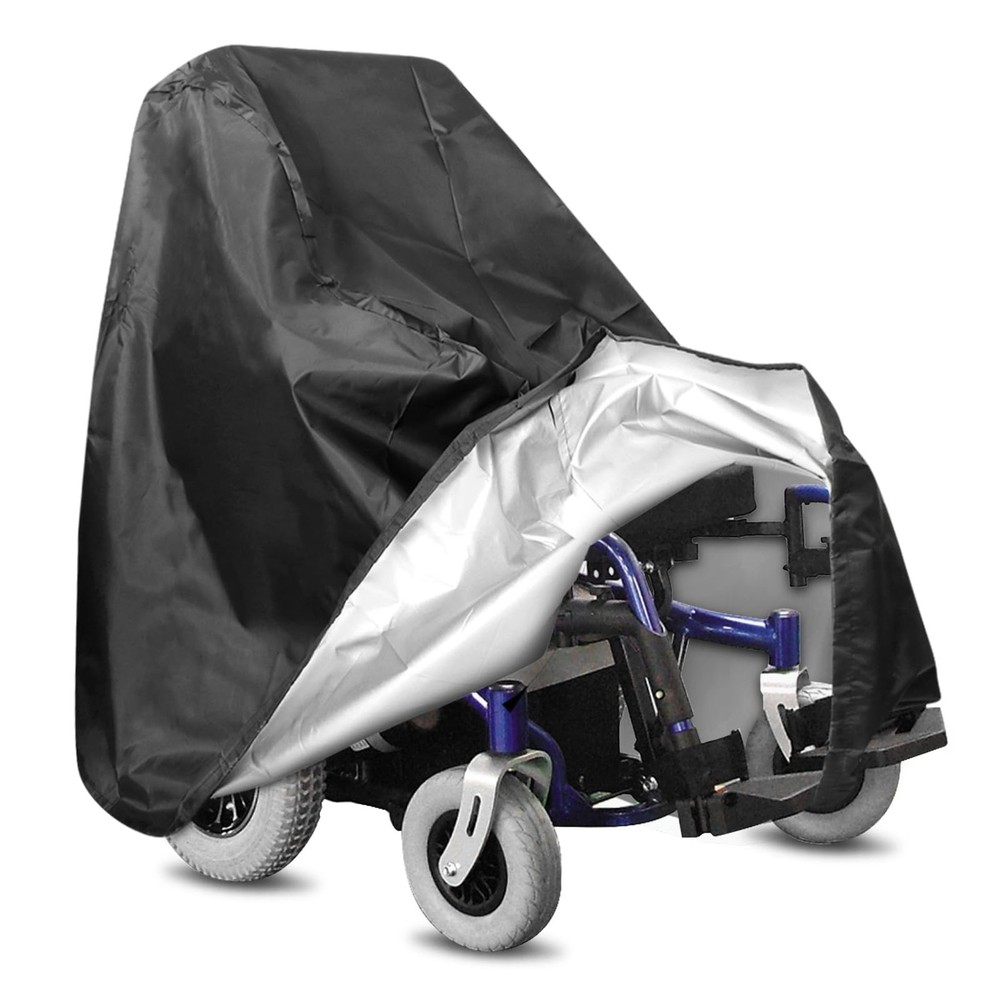 homfanseec Wheelchair Cover, Mobility Scooter Storage free size, Black