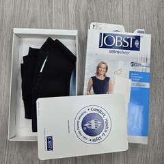 Jobst Compression Stockings Medium Ultra Sheer Black Thigh 15-20 mmHg
