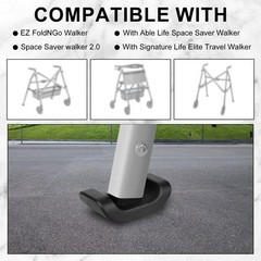 6pcs Walker Ski Glides Replacement Feet Accessories for EZ Fold-N-Go & Able Life