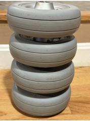 Set Of 4 Caster Wheels For The Invacare TDX SP & ProntoPower Wheelchairs