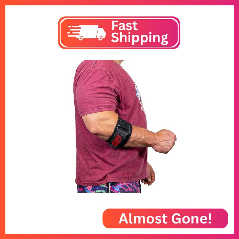 SERIOUS STEEL FITNESS Adjustable Compression Band for Elbow, Tendinitis, Golfers