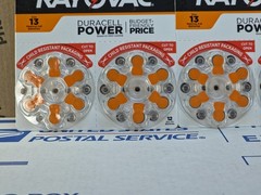Rayovac Size 13 ~ 1.45V Zinc Air Hearing Aid Batteries 3-Packs of 12 (36 Total)