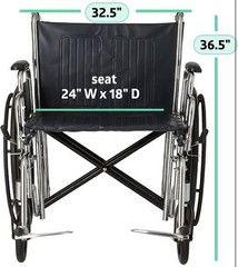 Medline MDS806900 Excel Extra Wide Wheelchair
