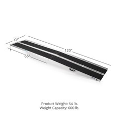 Titan Ramps 10′ Multi-Fold Aluminum Wheelchair Ramp – 600 lb. Capacity
