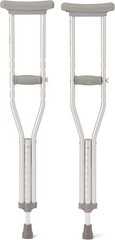 ~ Medline Youth Aluminum Crutches for Kids, Adults & Seniors 4’6”–5’2”Tall