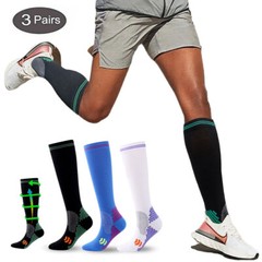 3x Wide Calf Compression Socks 20-30 mmHg Women Men Full Toe Plus Size Stocking