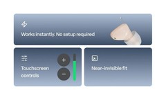 Audien Atom X Touchscreen OTC Hearing Aid Bluetooth Certified Refurbished