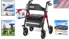 Versatile Z21 Foldable Rollator Walker with 8″ Wheels – Comfort & Safety First