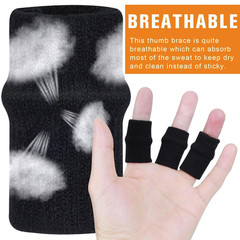 10 Pcs Black Finger Sleeves, Breathable Finger Brace, Compression Support for Ar
