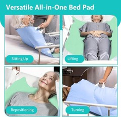 Reusable Positioning Bed Pads for Elderly Adults with 4 Handles 34”x36” -Abso…