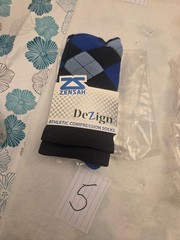 Zensah Tech+ PLUS ARGYLE Compression Socks Pick Size & Color