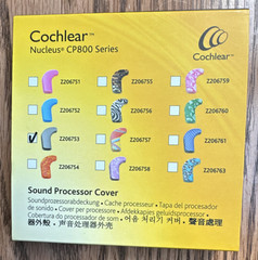 Cochlear Nucleus CP800 Series Sound Processor Cover Gray Z206753