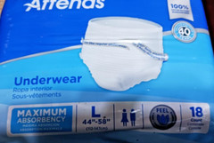 Attends AP0730 Disposable Cloth Diaper – Large, Pack of 18