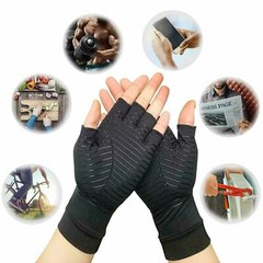 Copper Arthritis Compression Gloves Hand Wrist Brace Support Joint Pain Relief