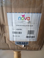 NOVA Star HVY Duty Bariatric Rollator Walker w/Wide Padded Seat – OPEN BOX BLUE