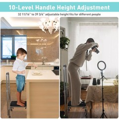 Medical Heavy Duty Step Foot Stool Steel With Handle Non Slip Rubber Platform