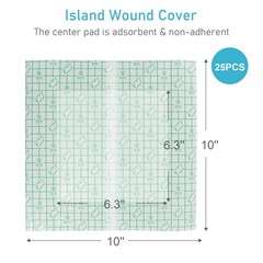 KONWEDA 25 Pcs Waterproof Ostomy Bag Shower Cover 25 Piece Set, Transparent