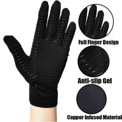 Compression Arthritis Gloves Full Finger Copper Infused for Joint Pain Relief