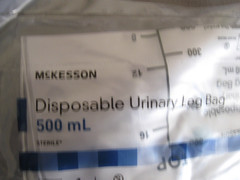 Lot of 8 McKesson Disposable Urinary Drainage Bags (500 ml) NEW SEALED