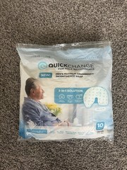 50 QuickChange Male Urine Management Wrap Incontinence One Size 10ct x 5 SEALED