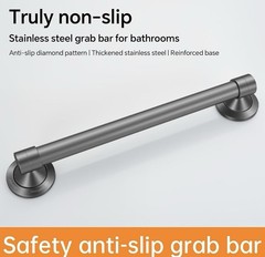 Elderly Safety Grab Bar ADA Certified 16 Inch Stainless Steel with Plastic Mount