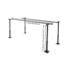 Walking Aid Parallel Bars Height Adjustable for Rehab&Walking Balance Issues