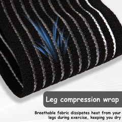 2 Pcs Hamstring Compression Wrap for Legs, Adjustable Compression Wrap, Brace…