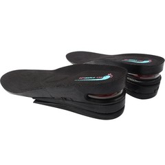Height Increase Shoe Insoles with Air Cushion (3 Layers 1,2,3 layers, Black